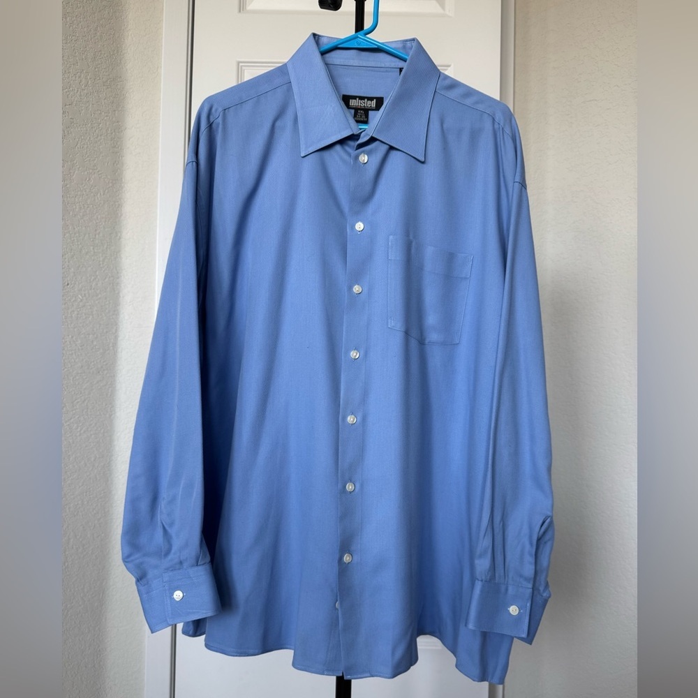 Unlisted Men's Blue Dress Shirt - Size XXL - In Great Condition